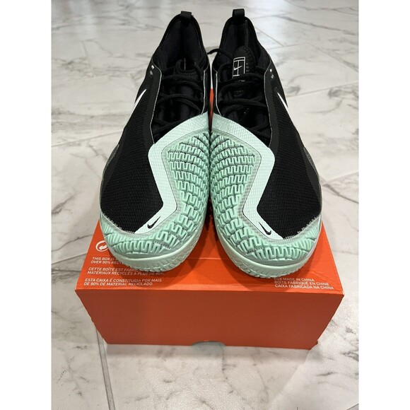 Nike Court React Vapor HC Black Mint Pickle Tennis Shoe CV0724-009 Men’s Sz 13 main image 4